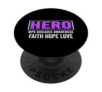 Camiseta de concientización sobre MPS Hero - Mps Diseases Awareness PopSockets PopGrip Adhesivo