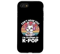 Camiseta de Conejo K-Pop - Can't Hear You I'm Listening To K-Pop Carcasa para iPhone SE (2020) / 7/8