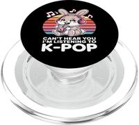 Camiseta de Conejo K-Pop - Can't Hear You I'm Listening To K-Pop PopSockets PopGrip para MagSafe
