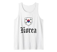 Camiseta De Corea Recuerdo De Seúl Bandera Coreana Hangul Camiseta sin Mangas