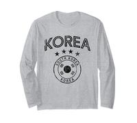 Camiseta De Corea Recuerdo De Seúl Bandera Coreana Hangul Manga Larga