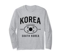 Camiseta De Corea Recuerdo De Seúl Bandera Coreana Hangul Manga Larga