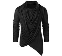 Camiseta de cosplay para hombre gótico victoriano con volantes medieval elegante de manga larga Piebo hombres retro punk camiseta steampunk victoriana caballero camiseta con rosas para carnaval y