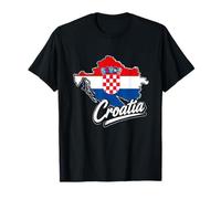 Camiseta de Croacia, Mapa croata, Camisas de Croacia para Mujeres y Hombres Camiseta