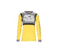Acerbis X-Flex Five Maillot de motocross, gris-amarillo, tamaño S