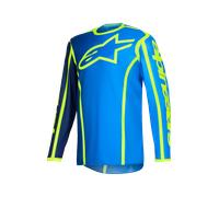 Camiseta de Cross Alpinestars Fluid Apex Azul/Amarillo FlúorS Azul,Amarillo Flúor