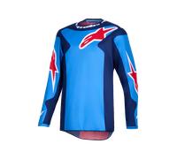 Alpinestars Fluid Grid Maillot de motocross, rojo-azul, tamaño XL para Hombres