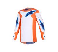 Camiseta de motocross Alpinestars Fluid Grid naranja-azul M