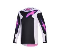Camiseta de Cross Alpinestars Fluid Grid Negro/Gris/PúrpuraM Negro,Gris,Púrpura