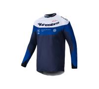 Camiseta de Cross Alpinestars Pro-Dura Azul Marino/Azul Brillante/BlancoS Azul Marino,Azul Brillante,Blanco