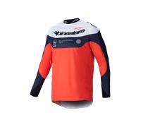 Camiseta de Cross Alpinestars Pro-Dura Azul Marino/Naranja Brillante/BlancoS Azul Marino,Naranja Brillante,Blanco