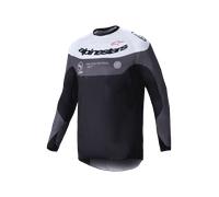 Camiseta de Cross Alpinestars Pro-Dura Negro/Imán BlancoXXL Negro,Imán Blanco
