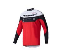 Camiseta de Cross Alpinestars Pro-Dura Negro/Rojo Brillante/BlancoS Negro,Rojo Brillante,Blanco