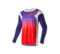 Camiseta de Cross Alpinestars Racer Hoen Gris claro/Naranja/NegroXXL Gris claro,Naranja,Negro