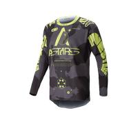Camiseta de Cross Alpinestars Racer Hollow Camuflaje oscuro/Amarillo flúorXL Camuflaje oscuro,Amarillo flúor