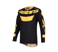 Alpinestars Racer Riway Maillot de motocross, negro-amarillo, tamaño XL para Hombres