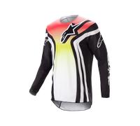 Camiseta de Cross Alpinestars Racer Semi Negro/MulticolorL Negro,Multicolor