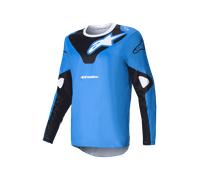 Camiseta de Cross Alpinestars Racer Veil Azul/NegroXXL Azul,Negro