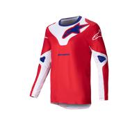 Camiseta de Cross Alpinestars Racer Veil Rojo Brillante/BlancoXXL Rojo Brillante,Blanco