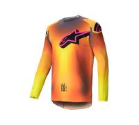 Camiseta de Cross Alpinestars Supertech Lipan Amarillo/RosaM Amarillo,Rosa