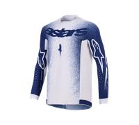 Alpinestars Supertech Scenz Maillot de motocross, gris-azul, tamaño M para Hombres