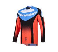 Camiseta de Cross Alpinestars Techstar Knif Naranja/Negro/Azul UCLAM Naranja,Negro,Azul UCLA