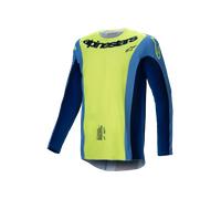 Camiseta de Cross Alpinestars Techstar Melt Amarillo Flúor/AzulXXL Amarillo Flúor,Azul