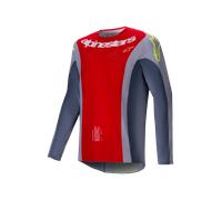 Camiseta de Cross Alpinestars Techstar Melt Rojo brillante/GrisXL Rojo brillante,Gris
