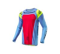 Camiseta de Cross Alpinestars Techstar Ocuri Azul claro/Amarillo Flúor/Rojo FrambuesaM Azul claro,Amarillo Flúor,Rojo Frambuesa
