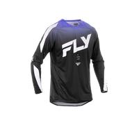 Camiseta de Cross FLY Racing Evolution DST Negro/Blanco/VioletaL Negro,Blanco,Violeta