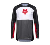 FOX 180 Flow Maillot de motocross, blanco-rojo, tamaño M para Hombres