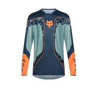 FOX 180 Image Print Maillot de motocross, azul-naranja, tamaño M para Hombres