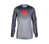FOX 180 Interfere Maillot de motocross, gris-rojo, tamaño S
