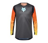 Camiseta de Cross FOX Flexair Grid Negro/NaranjaS Negro,Naranja