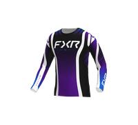 FXR Helium Infinity Maillot de motocross, negro-blanco-lila, tamaño S para Hombres