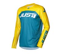 Camiseta de Cross Just1 J-Force Terra Azul/AmarilloM Azul,Amarillo