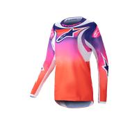 Camiseta de Cross Mujer Alpinestars Stella Fluid Wurx Multicolor/BlancoL Multicolor,Blanco