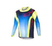 Camiseta de Cross Niño Alpinestars Racer Hoen Amarillo flúor/Azul/Azul marinoXL Amarillo flúor,Azul,Azul marino
