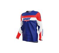 §Traje de Cross Niño Shot Draw League Azul-Rojo§