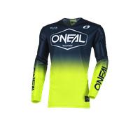 Oneal Mayhem Hexx Maillot de motocross, Azul/Neón Amarillo, Talla M