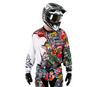 Camiseta de Cross O'Neal Mayhem Crank Negra-Multi Negro M