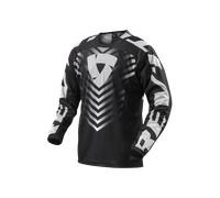 Revit Rough Motocross Jersey, negro-blanco, tamaño XL para Hombres