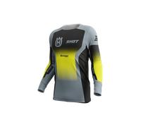 Shot Aerolite Husqvarna Limited Edition 2025 Maillot de motocross, negro-gris-amarillo, tamaño L para Hombres