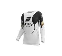 Shot Contact Manta Maillot de motocross, Blanco, Talla M