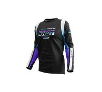 Shot Devo Block Maillot de motocross, morado, Talla L