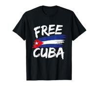Camiseta de Cuba con bandera de Cuba para mujer, bandera cubana Camiseta
