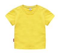 Camiseta de cuello redondo con ajuste clásico para niñas | Cotton Soft Multi Pack de manga corta básica y camiseta para niño, amarillo, 18-24 meses
