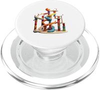 Camiseta de Cuello Redondo con diseño gráfico de mármol PopSockets PopGrip para MagSafe