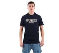 Camiseta de cuello redondo con logo Guess L