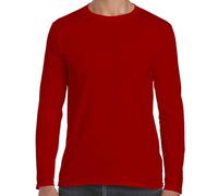 Camiseta De Cuello Redondo De Manga Larga Gildan SoftStyle De Algodón S-3XL